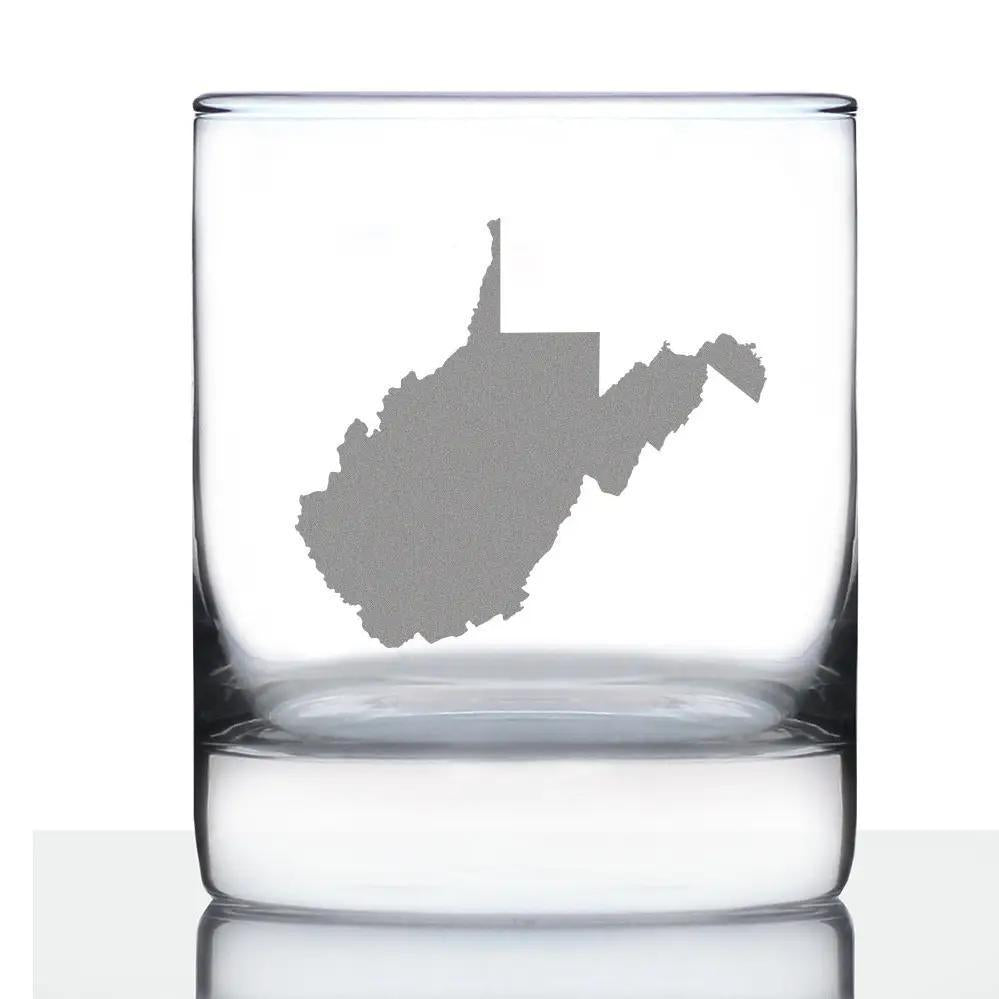 West Virginia Whiskey Rocks Glass