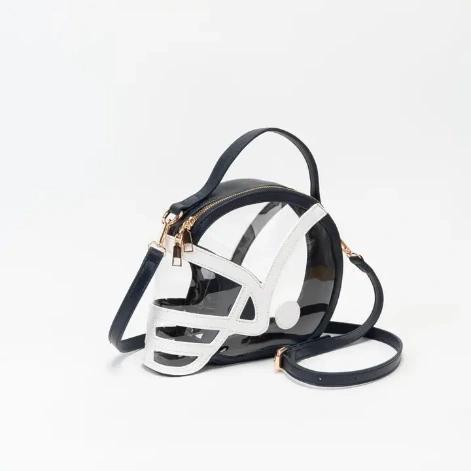 Clear Gameday Football Helmet Satchel/Crossbody Bag