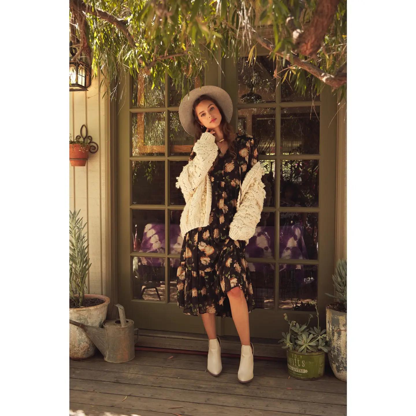 Cozy Chunky Textured Open-Front Sweater Cardigan