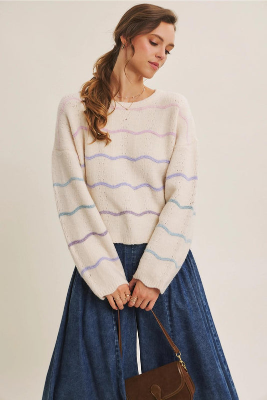 Beige Bring Eco-Conscious Twist Scallop Ombre