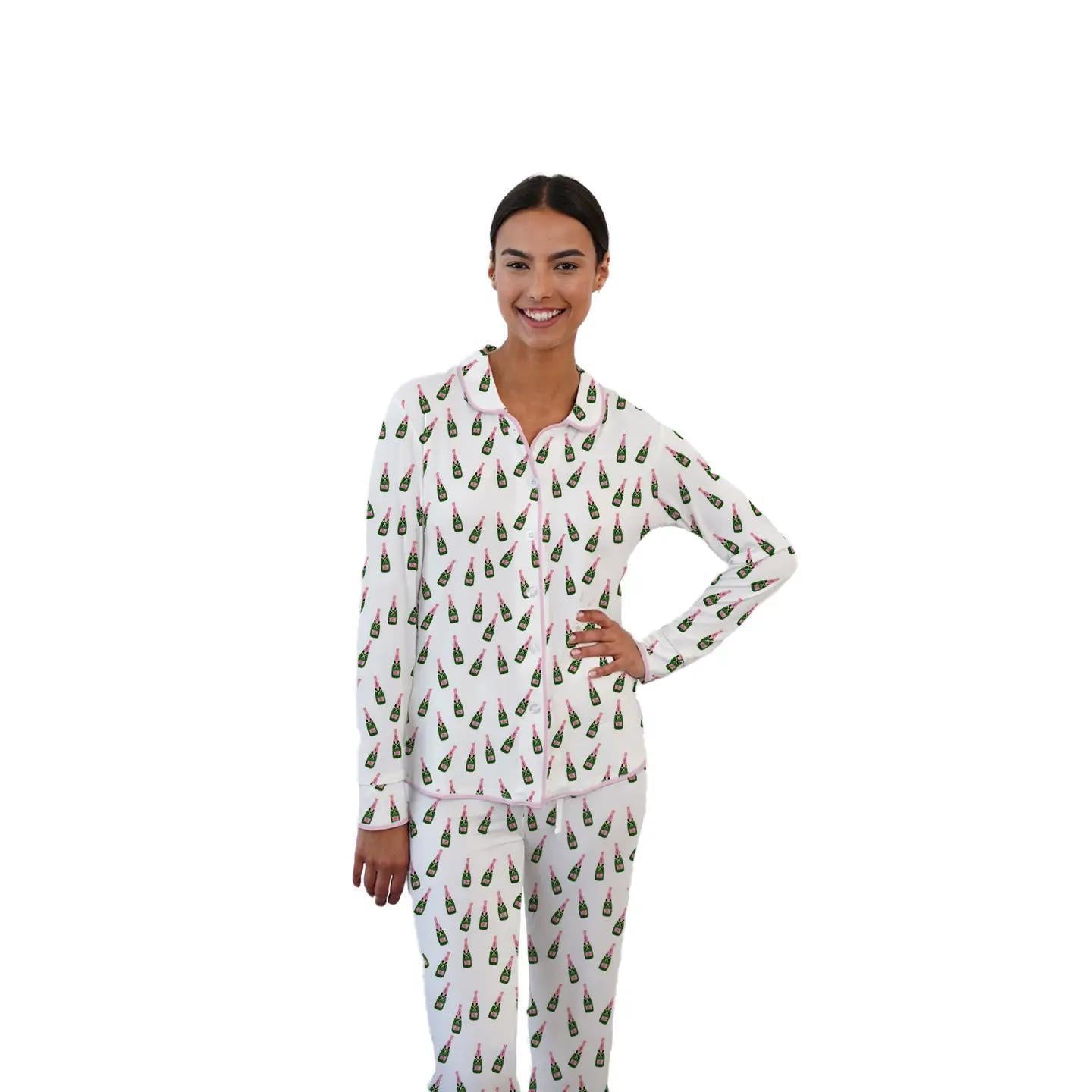 Pajama Pant Set - Champagne