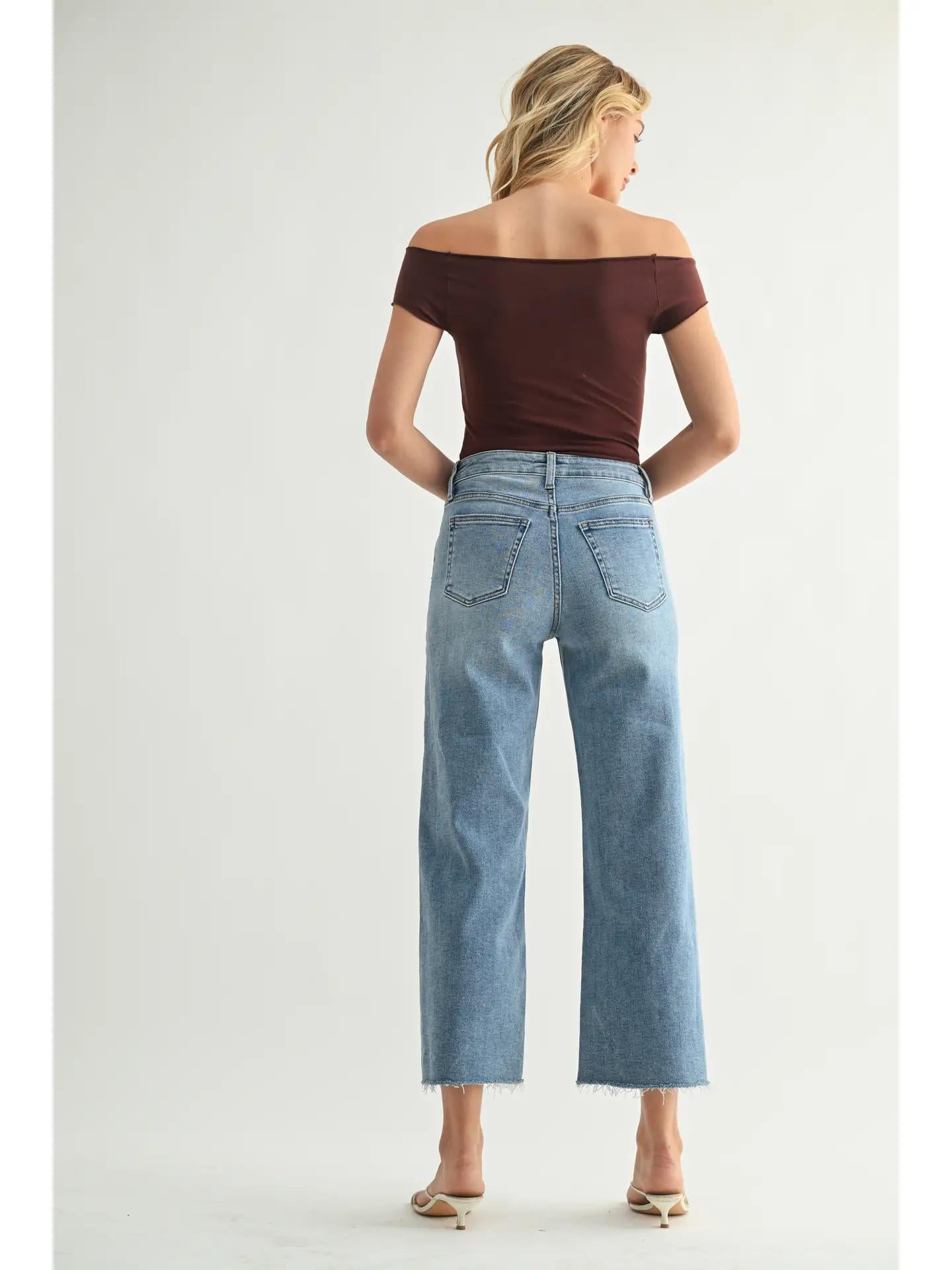 Slim Wide Leg- DP683 - Med