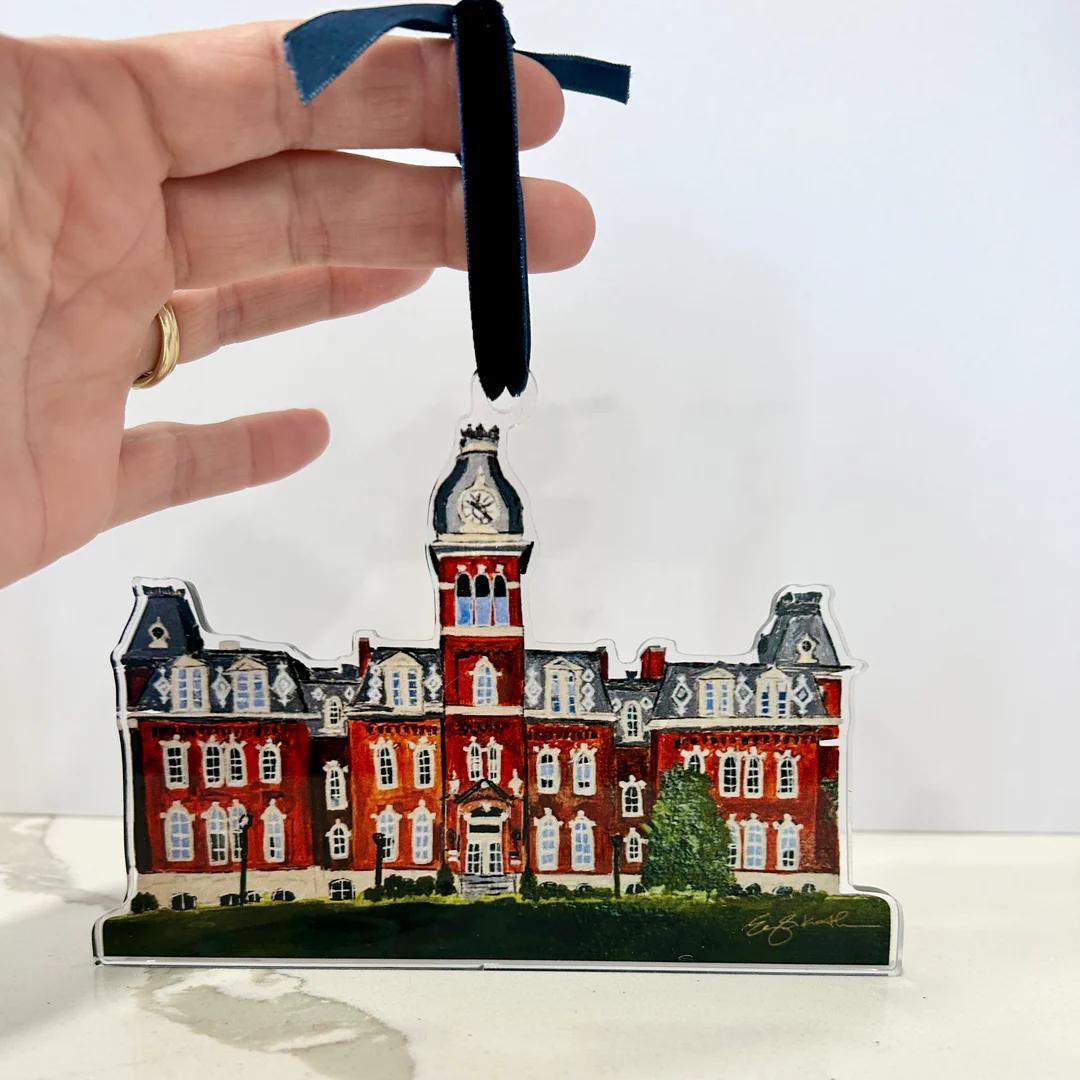 Acrylic Cutout Woodburn Hall Ornament