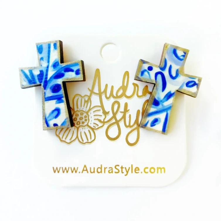 Cross Stud Earrings