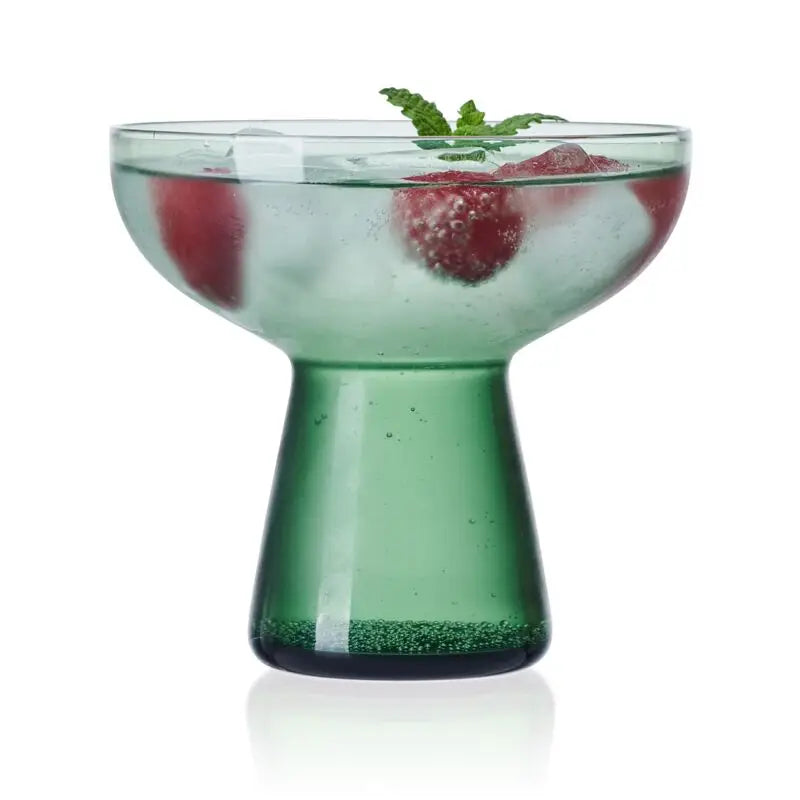 Phoebe 18oz Margarita Glass Set Of 4 - GREEN