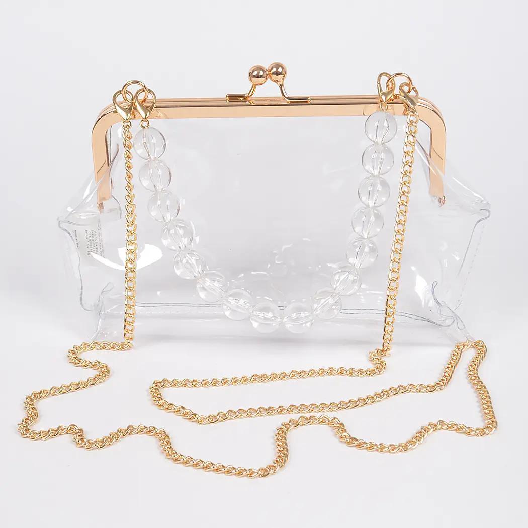 Vintage Clasp Pvc Clutch