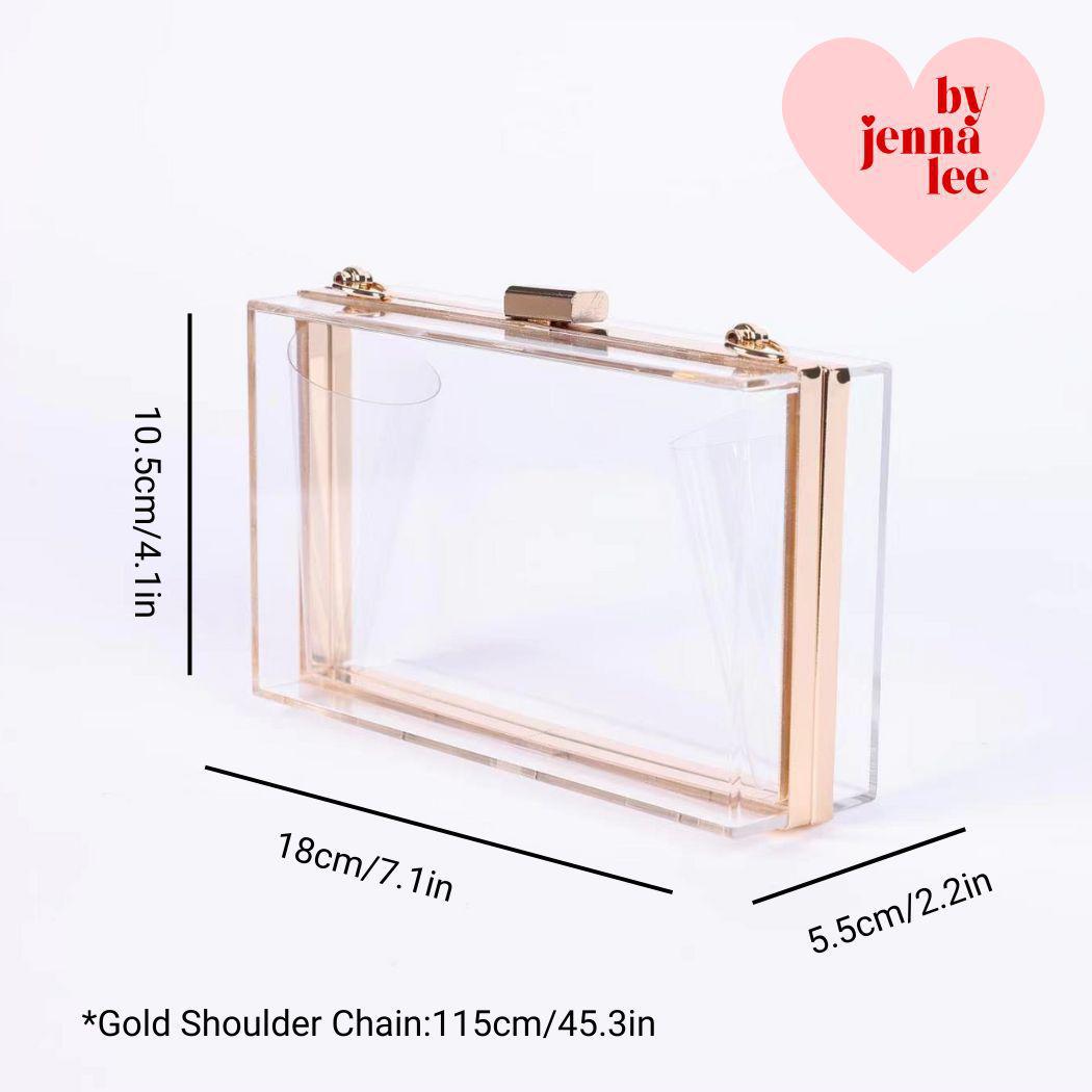 Women's Clear Acrylic Clutch