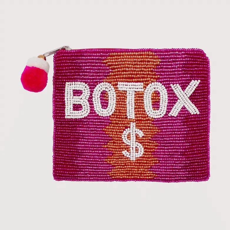 Pink Botox $ Beaded Pouch