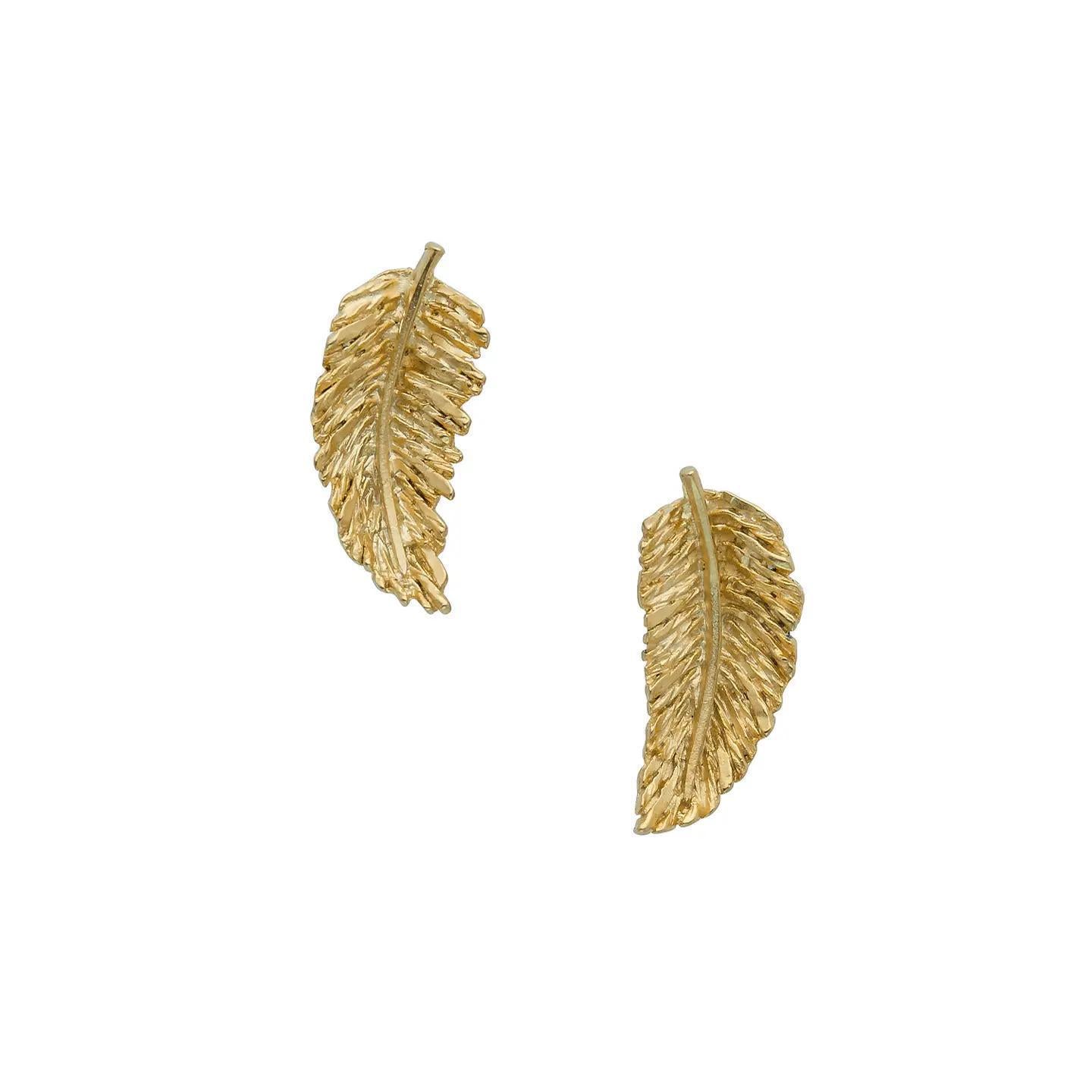 Gold Leaf Studs