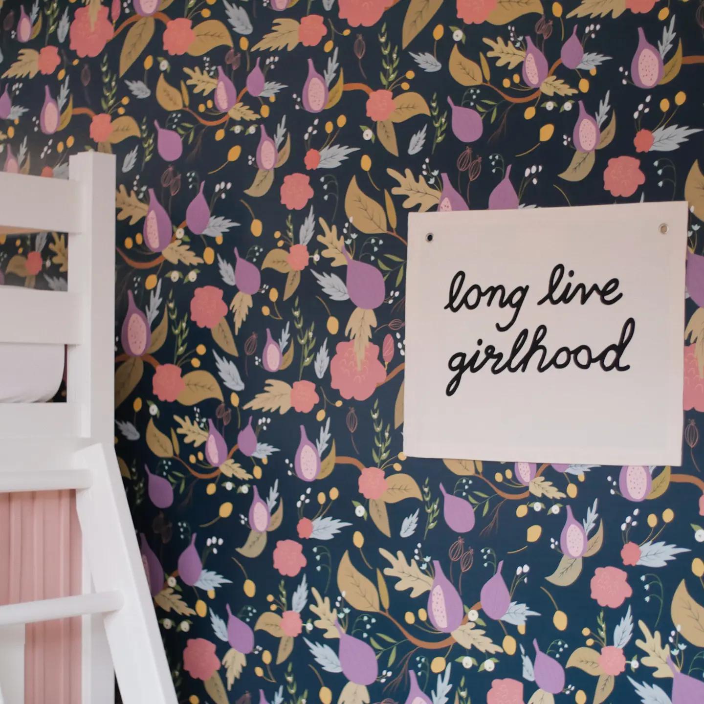 Long Live Girlhood Canvas Banner