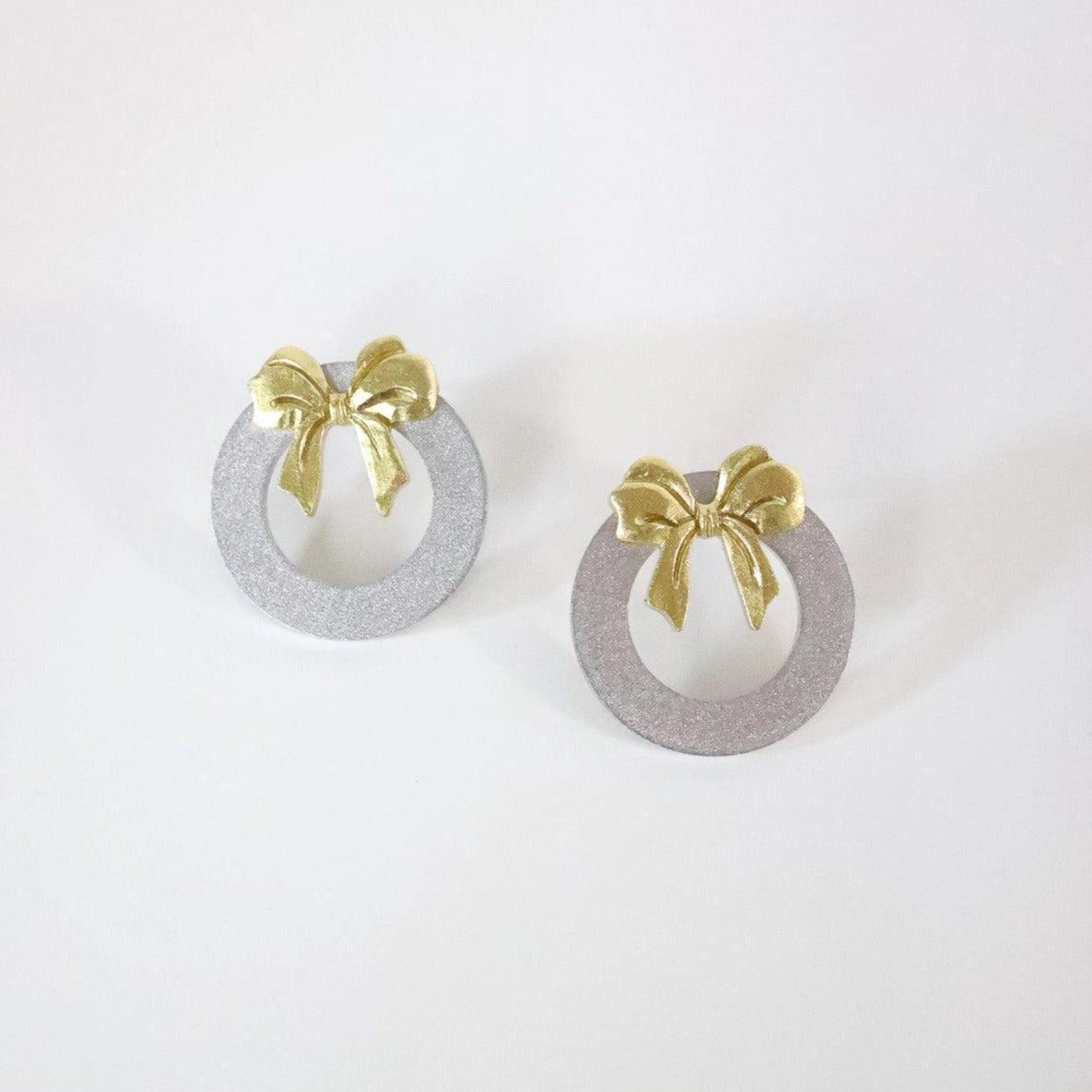 Metallic Wreath Earrings
