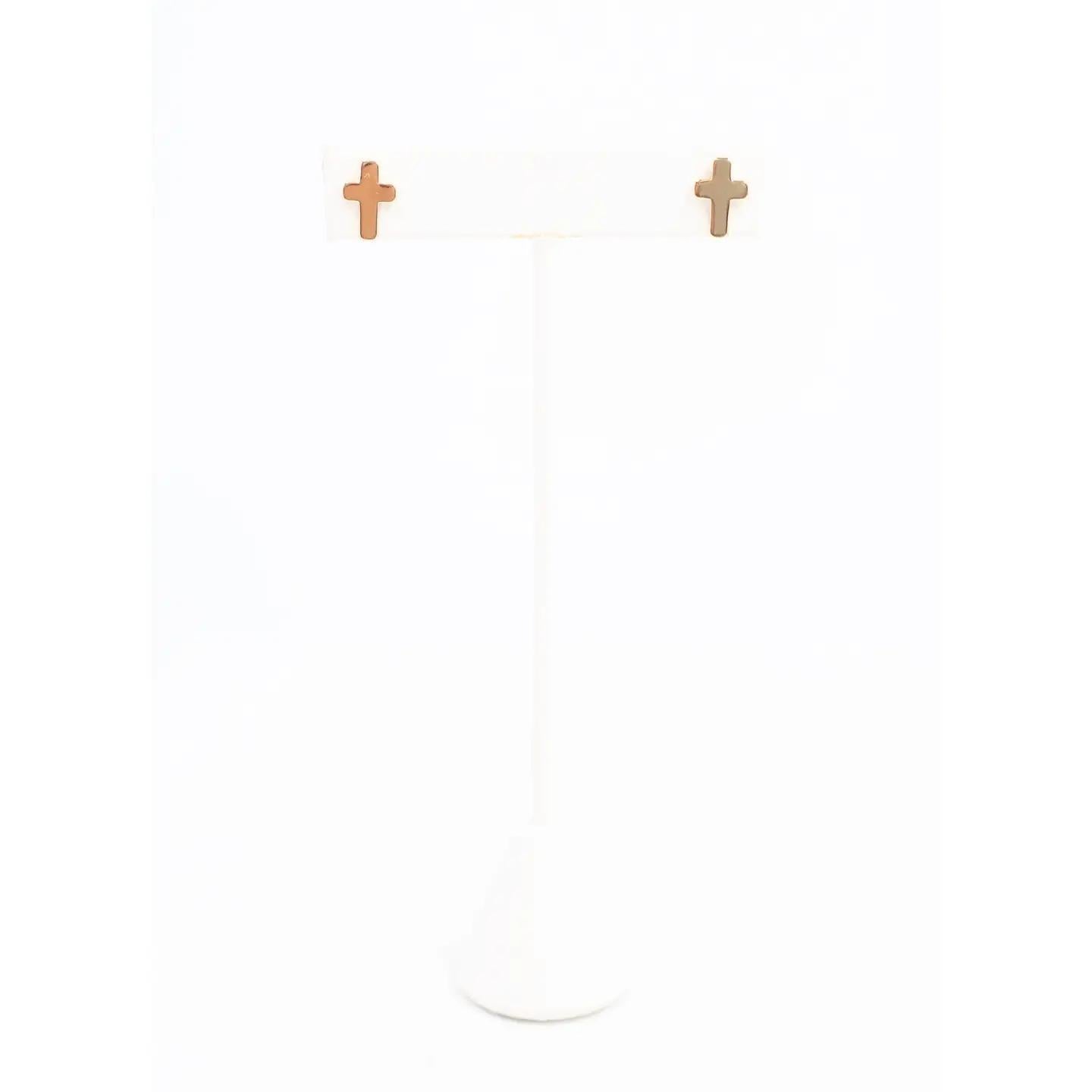 Christy Cross Earring Gold