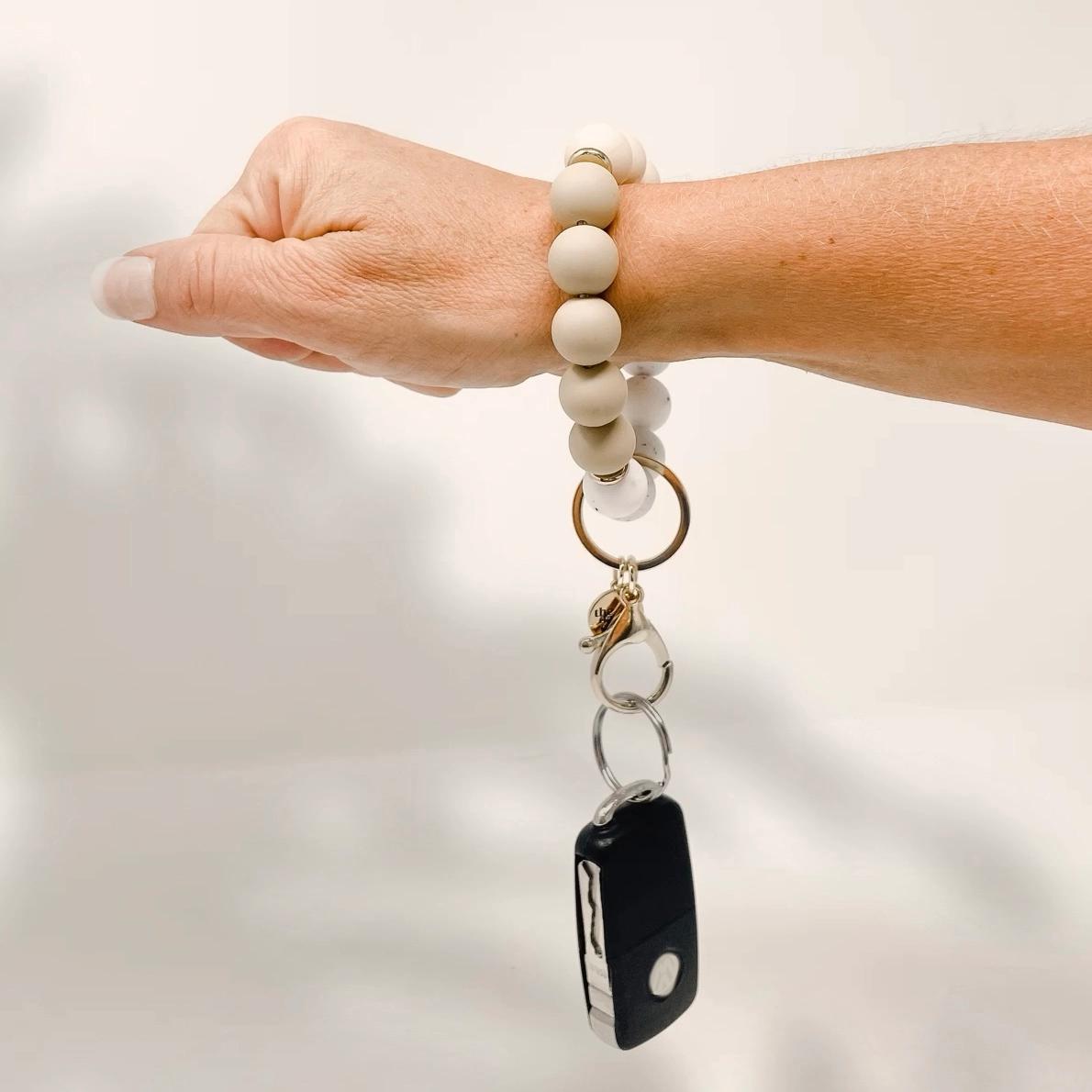 Hands-Free Beaded Keychain Wristlet