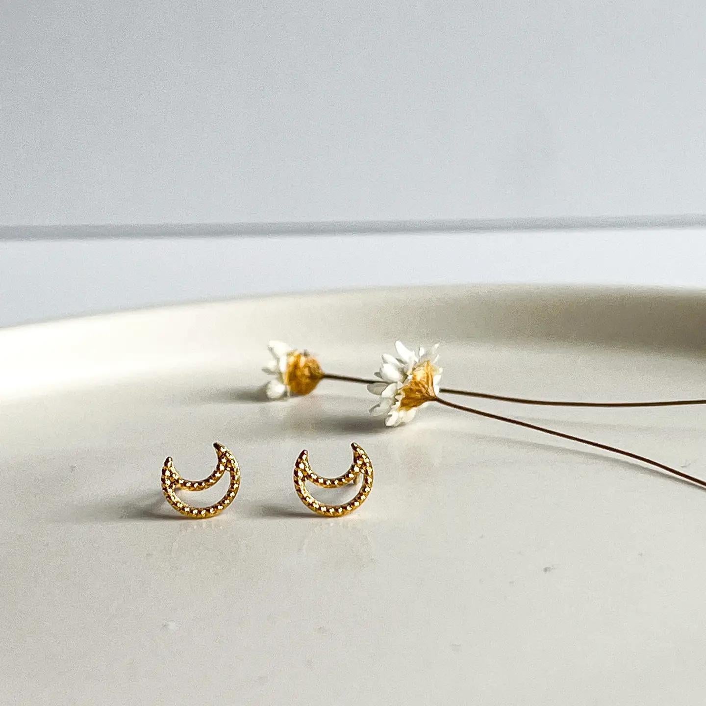 Lunar Stud Earrings