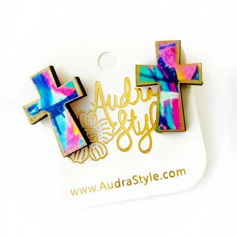 Cross Stud Earrings
