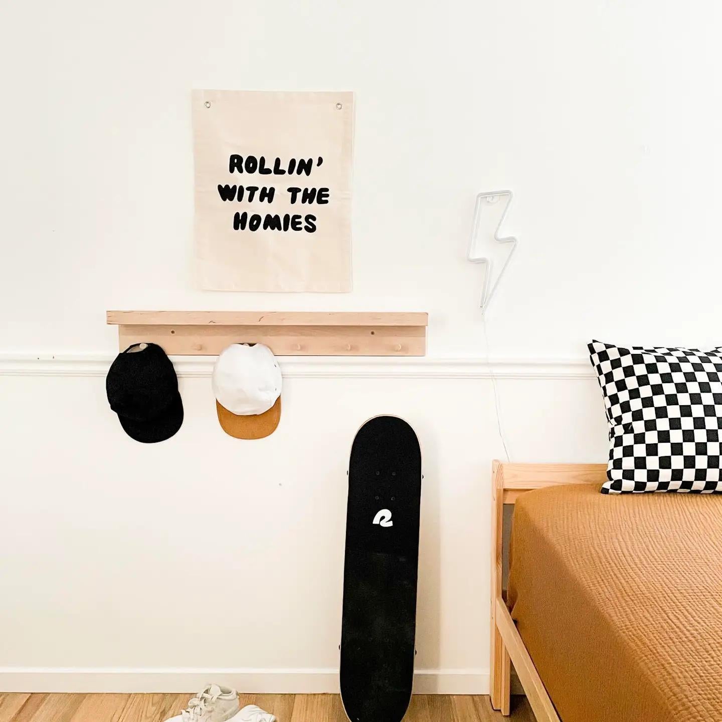 Rollin' with the Homies Canvas Banner