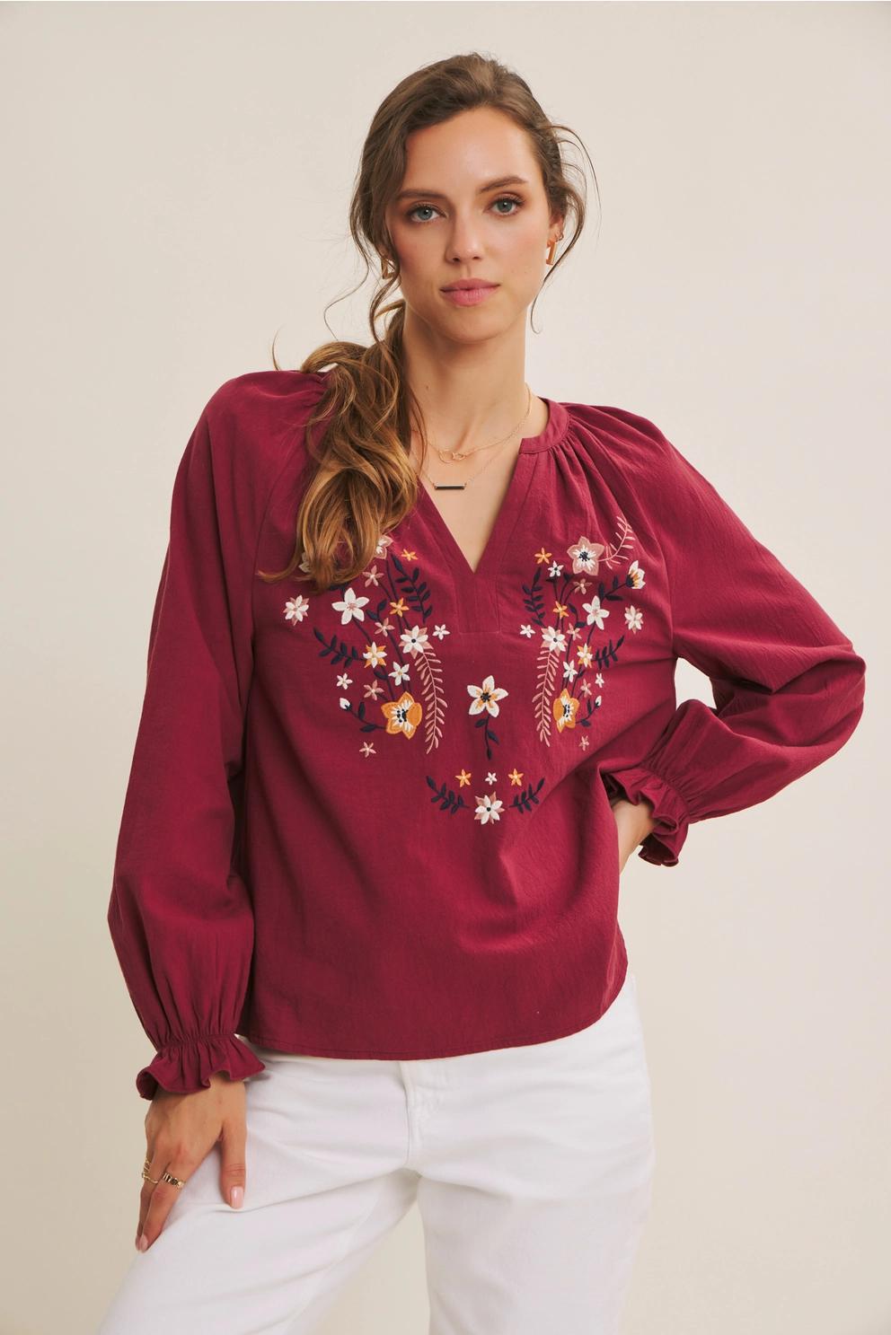 Warmth of Fall Bohemian Blouse
