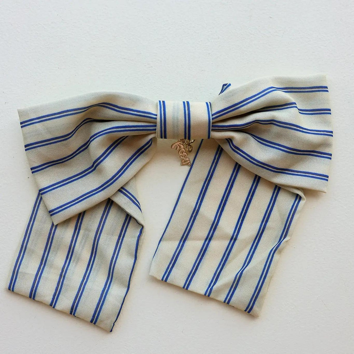 University Striped Slouchy Bow