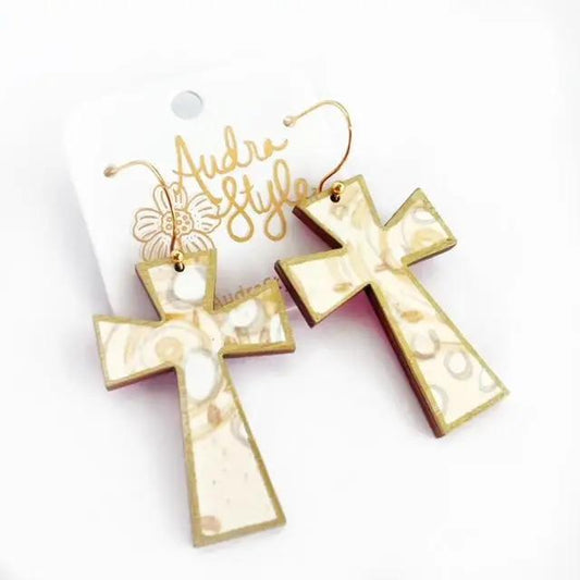 Audra Style Cross Dangle Earring