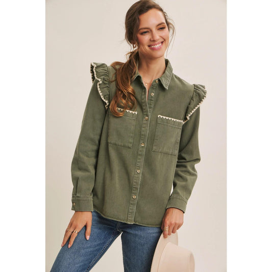 Rustic Flare of Western Staple Shacket