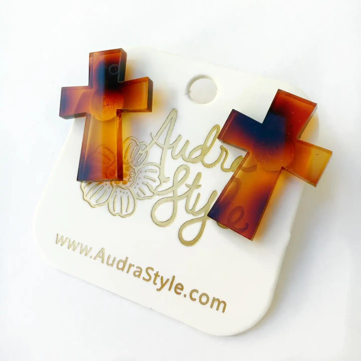Cross Stud Earrings