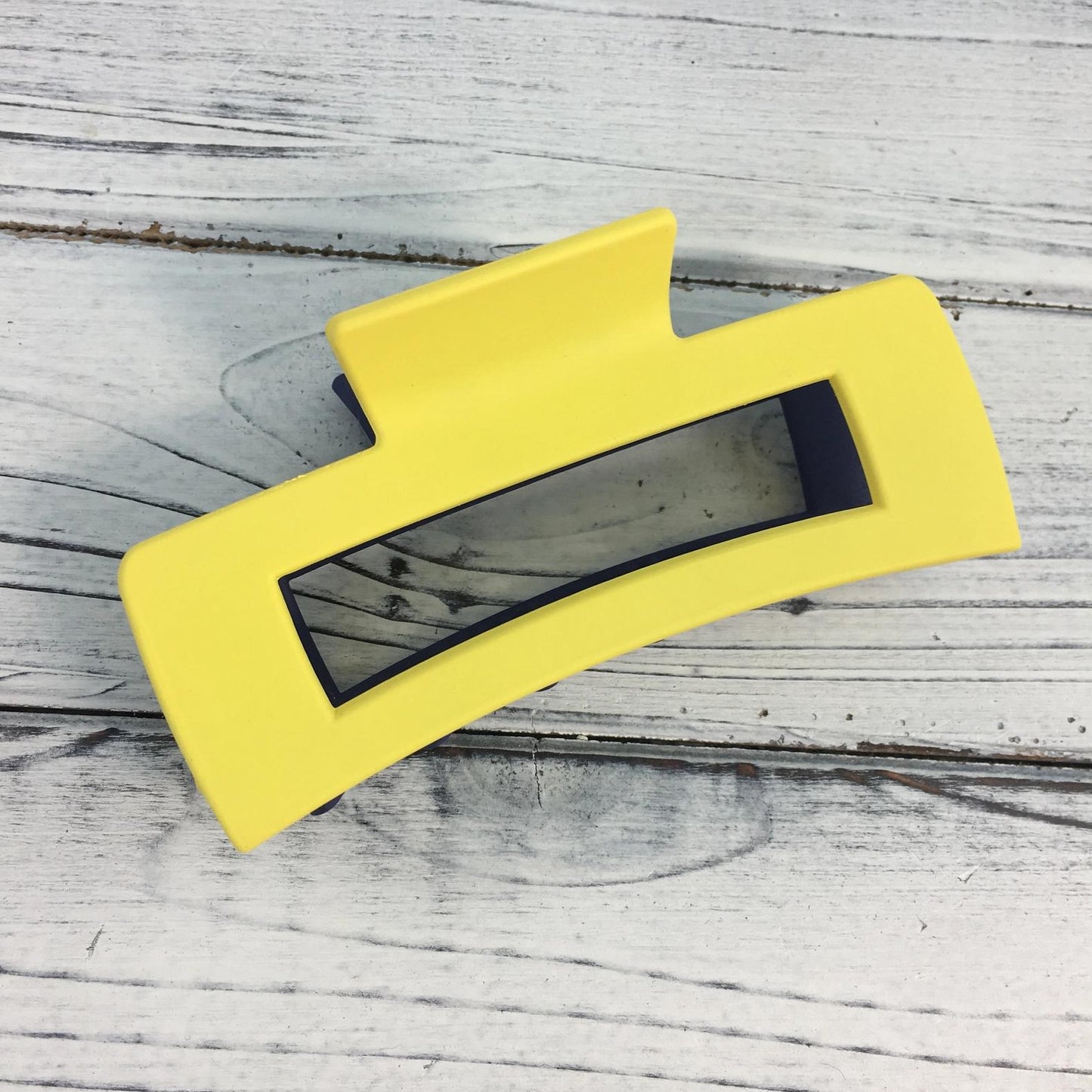 Blue and Gold Claw Hair Clip