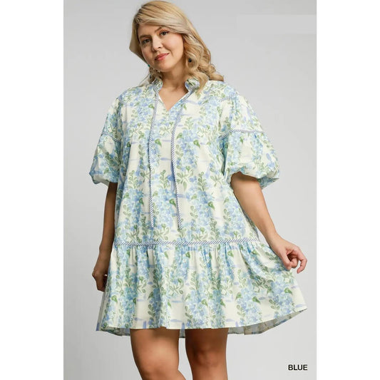 Plus Floral Breeze Babydoll Dress