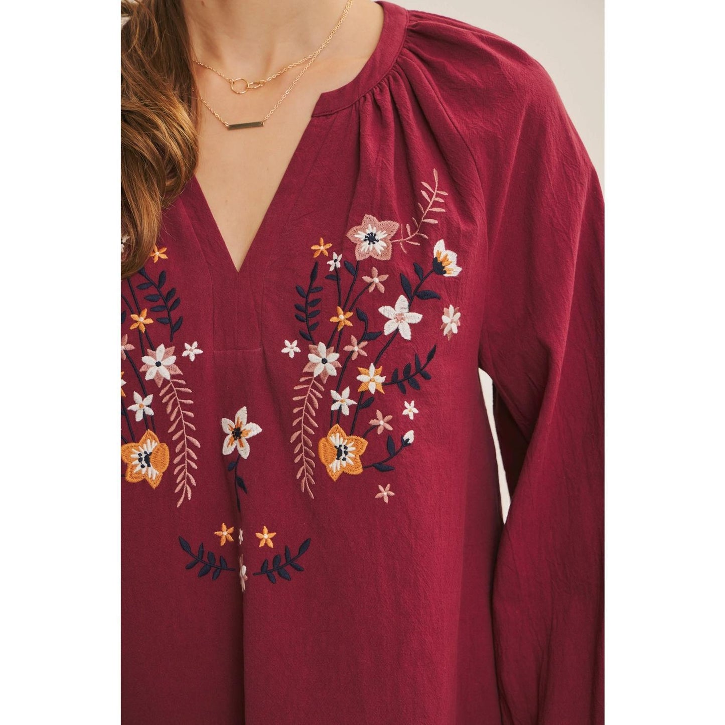 Warmth of Fall Bohemian Blouse