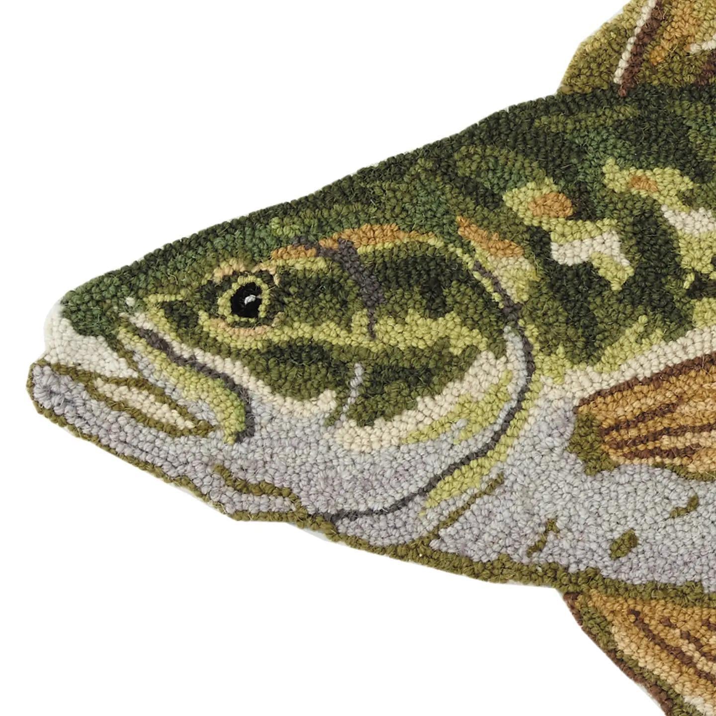 Seabass Shaped Hook Rug