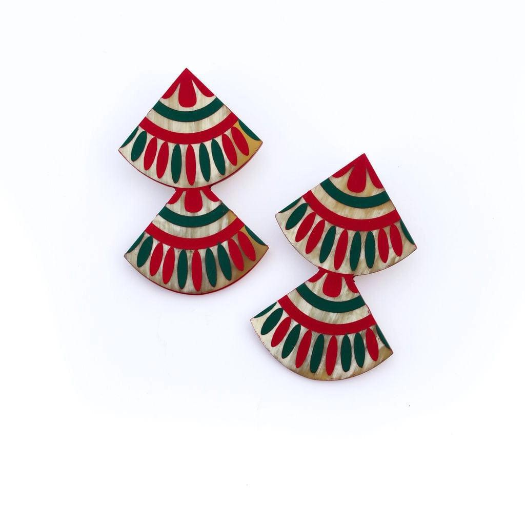 Navidad Double Tile Earring
