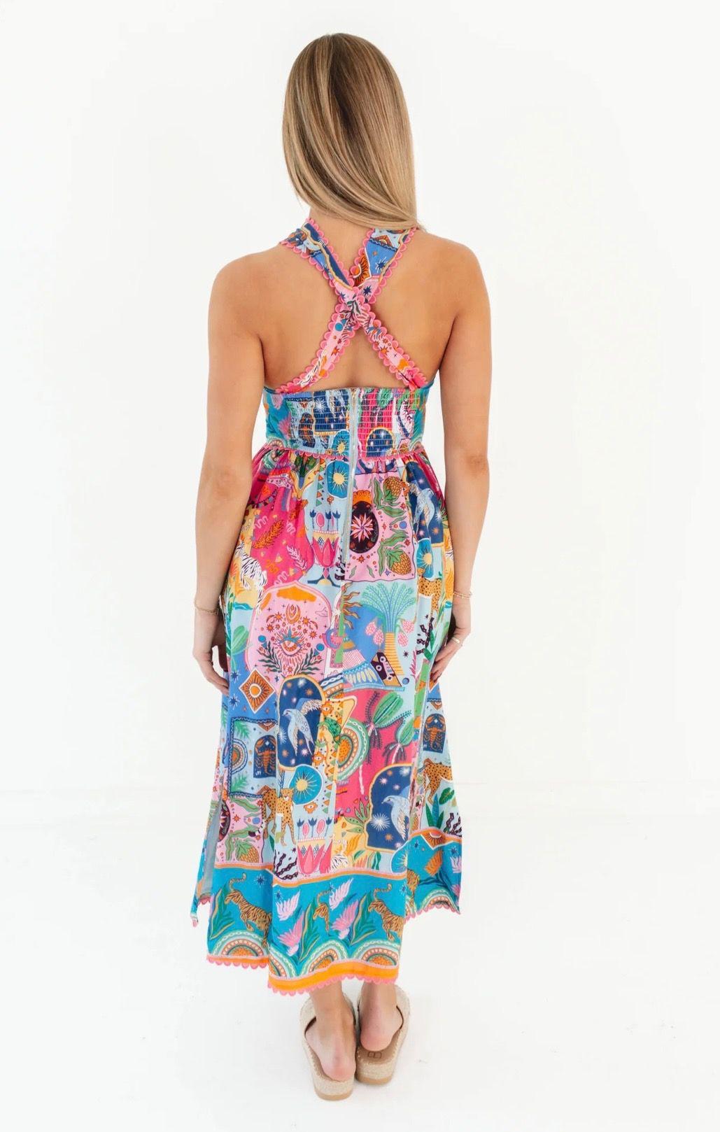 J Marie - Sloane Ric Rac Cross Midi