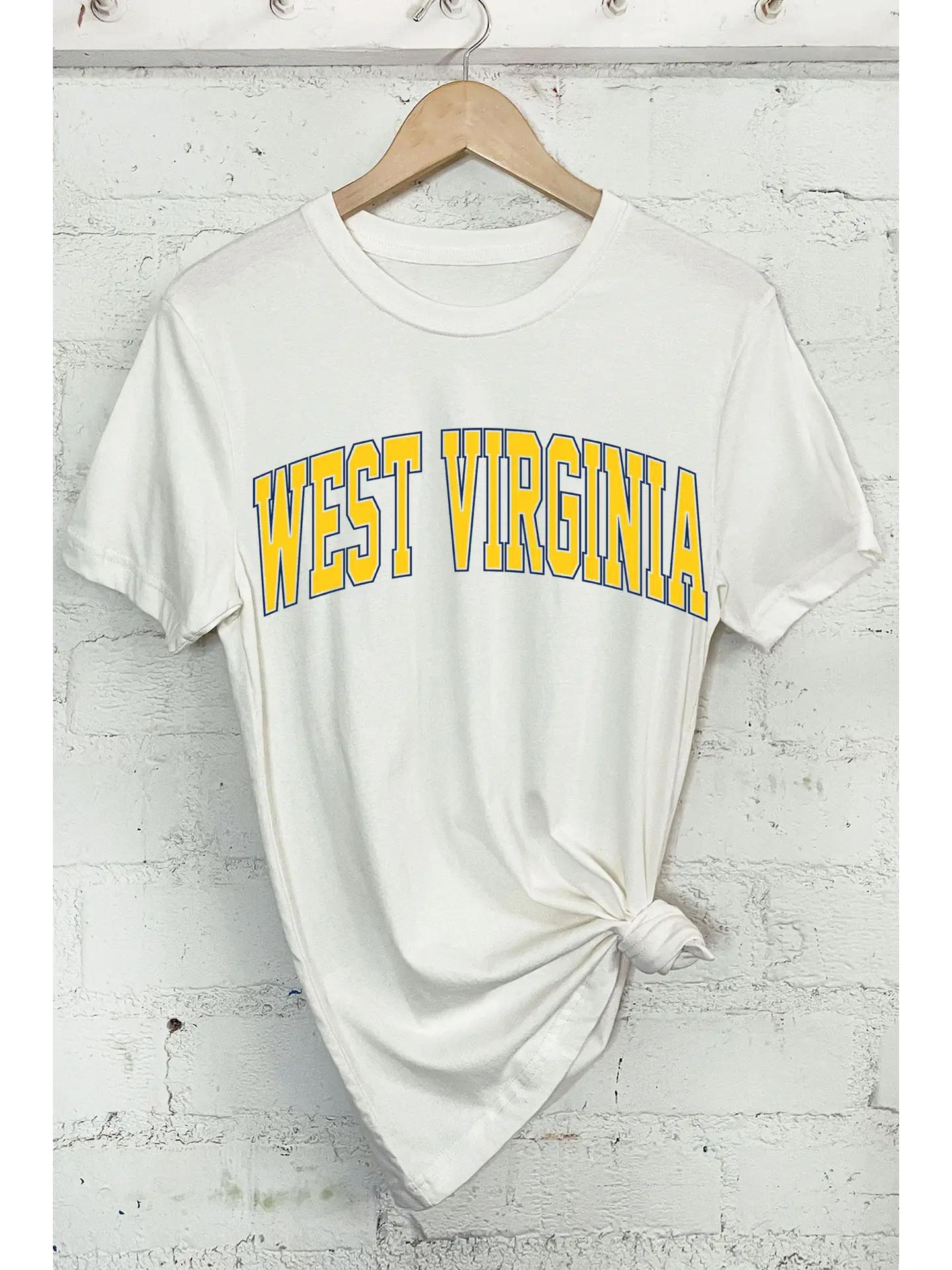 West Virginia Puff Graphic T-Shirt (White)