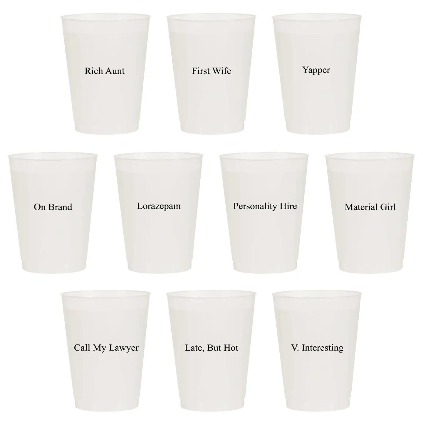 Rich Girl Summer Frosted Cups-Summer