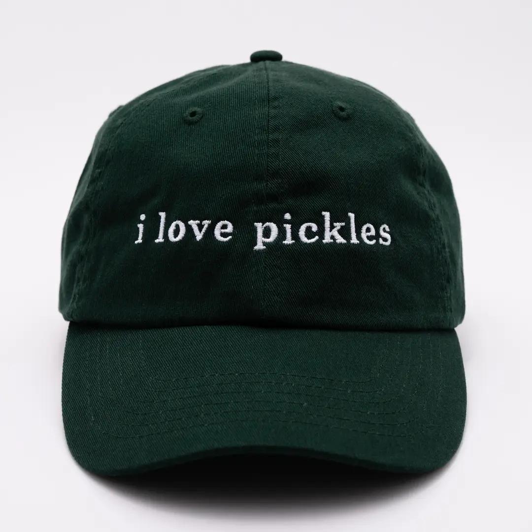 I Love Pickles 100% Cotton Baseball Hat