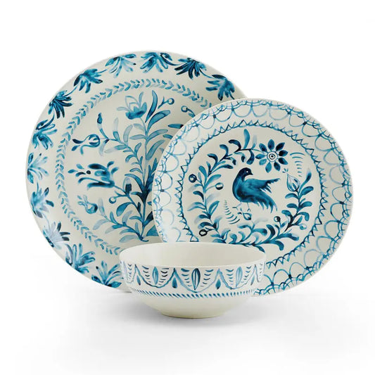 Sicily Dinnerware Set Of 12 - BLUE