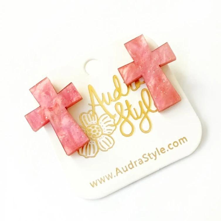 Cross Stud Earrings