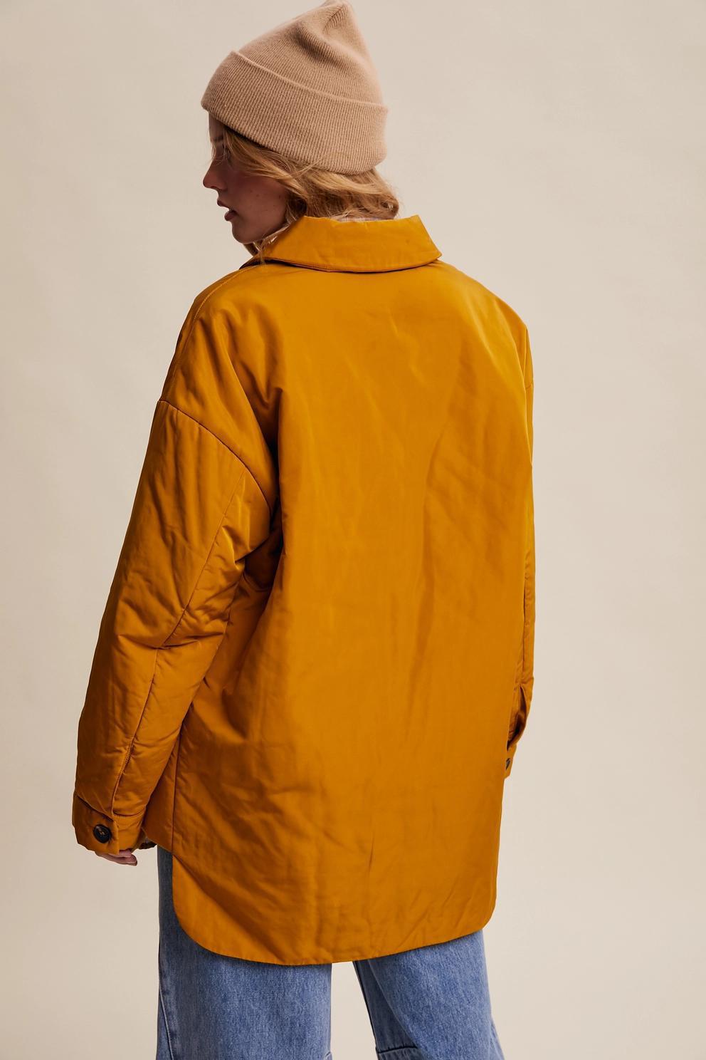 Padded Button Front Jacket
