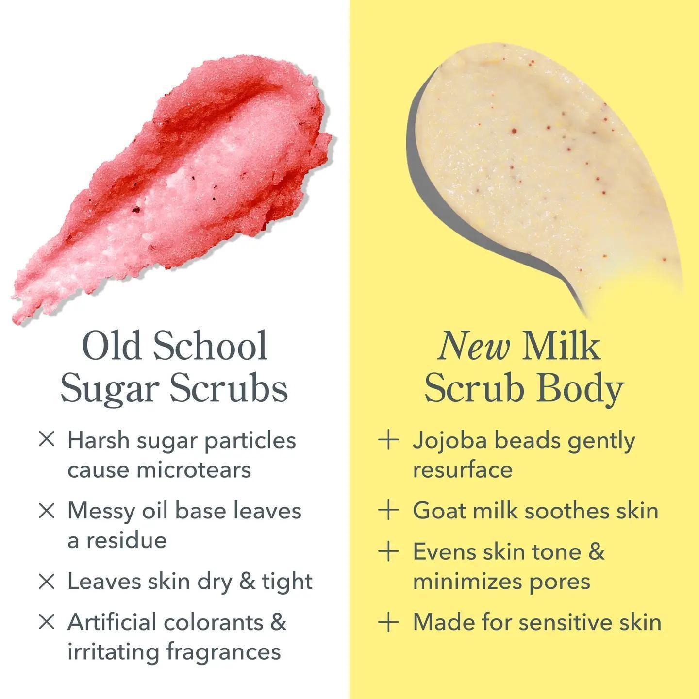 Coconut Cream Milk Scrub Exfoliating Body Scrub