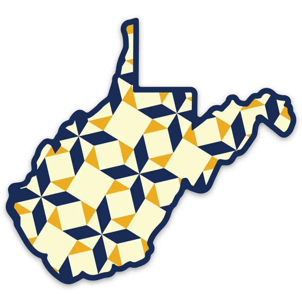 Quilted Wv - Sticker