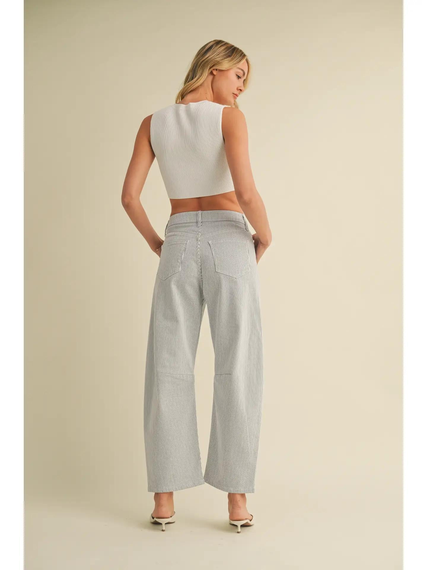 Barrel Jean- DP786 - Stripe