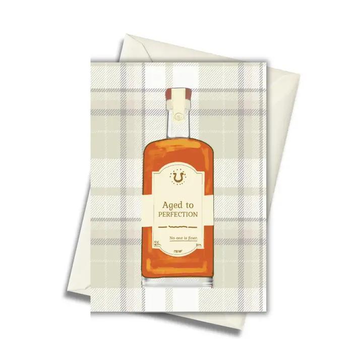 Aged To Perfection Bourbon Greeting Card