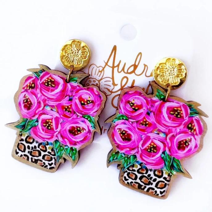 Audra Style Floral Dangle Earring