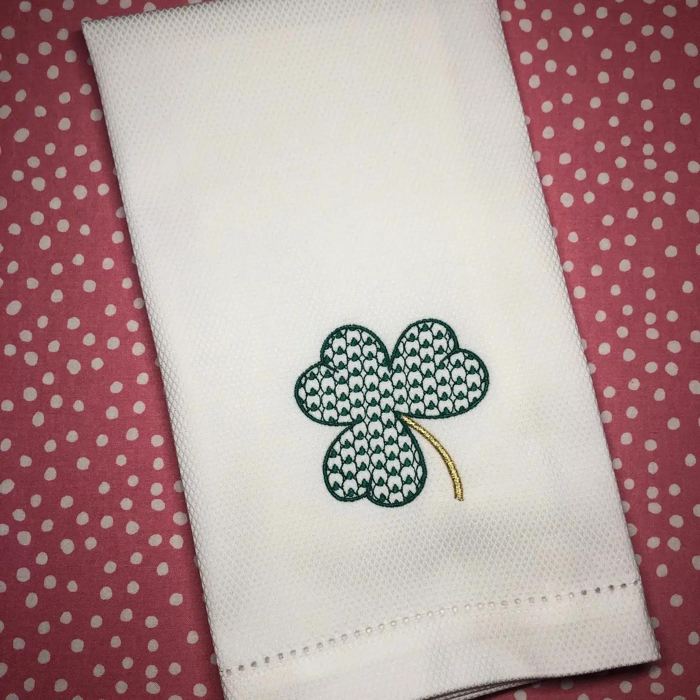 Shamrock Huck Towel