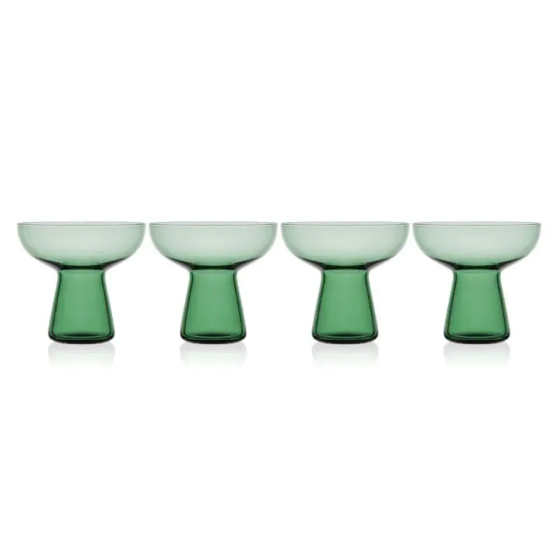 Phoebe 18oz Margarita Glass Set Of 4 - GREEN