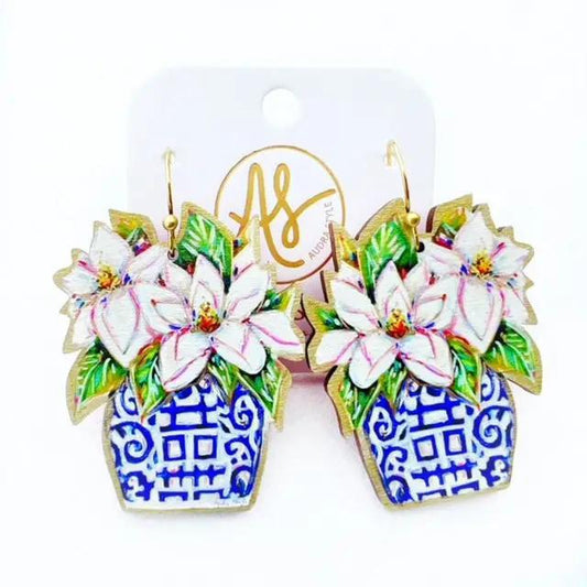 Audra Style Floral Dangle Earring