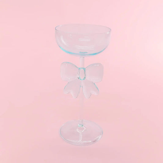 Bow & Bubbly Coupe Wine Glass