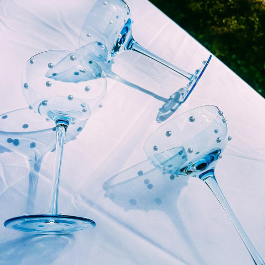 Becca Blue Pearl Couple Glass