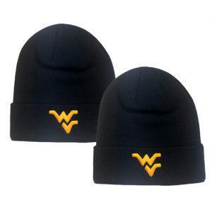West Virginia Mountaineers Knit Hat - Navy Cuffed