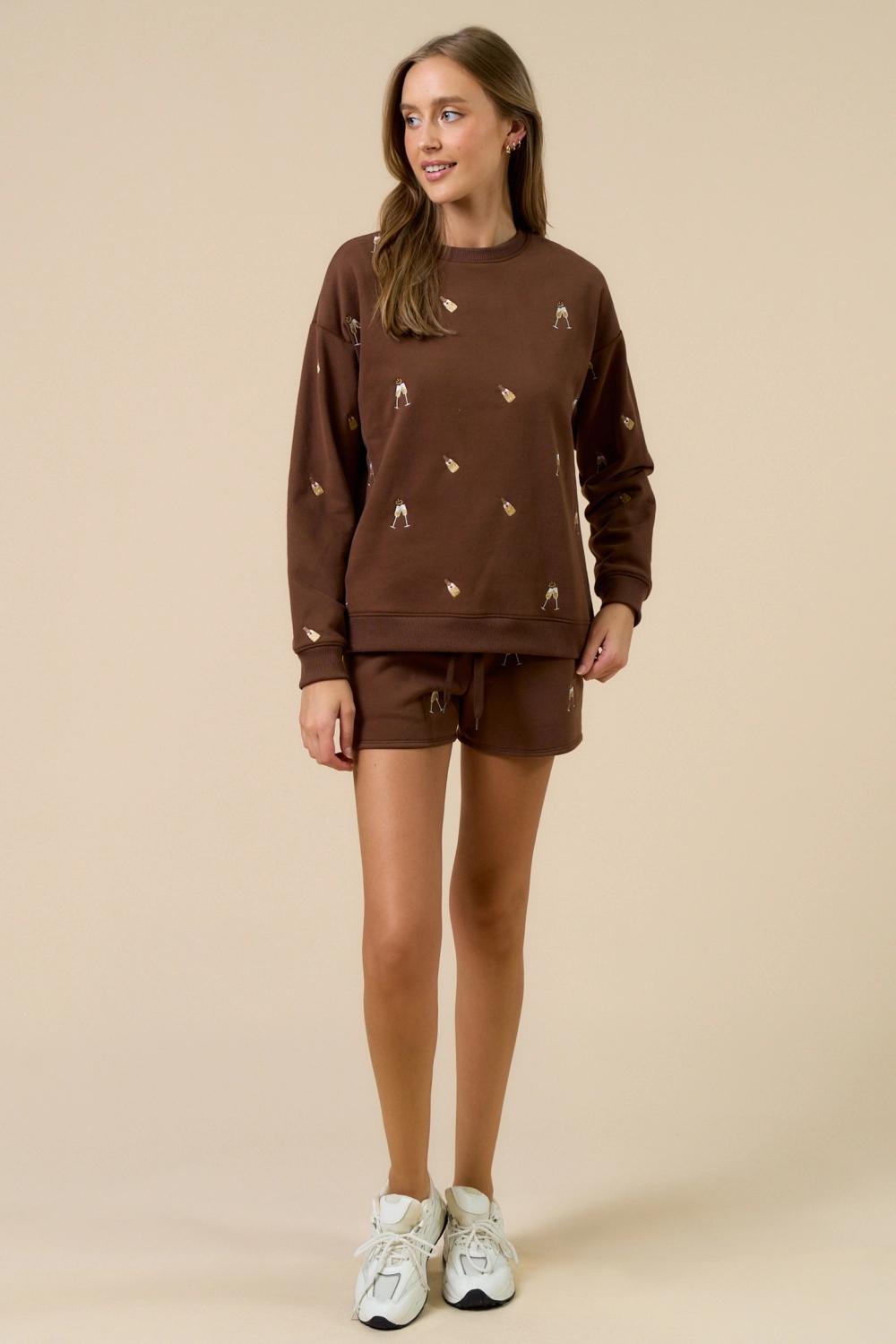 Embroidered French Terry Set