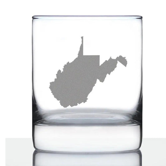 West Virginia Whiskey Rocks Glass